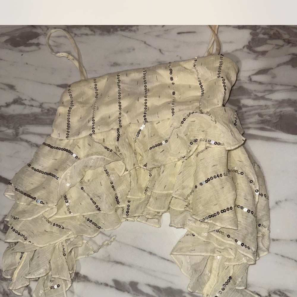 Zara Elegant Cream Blouse